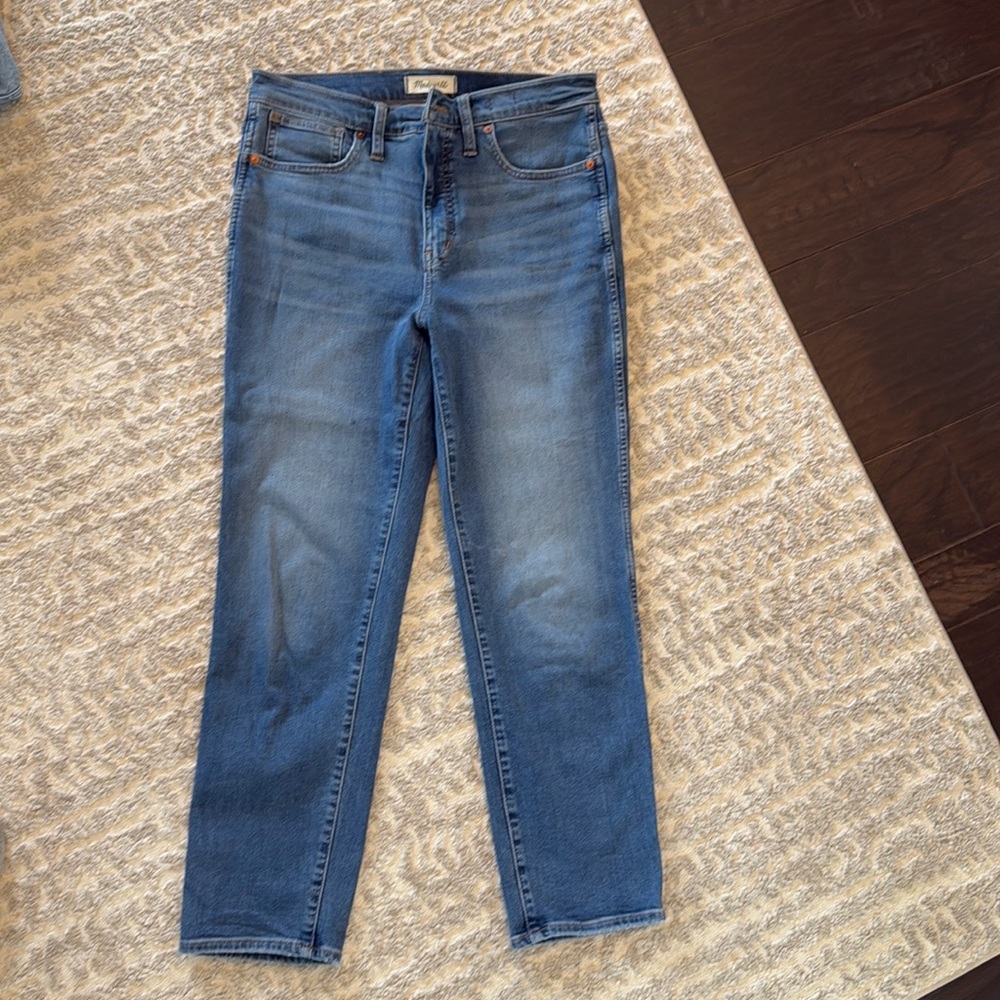 Madewell stovepipe crop jeans size 28